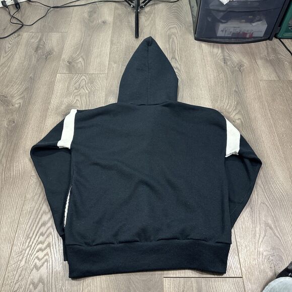 Vintage 1980s Adidas Originals Trefoil Hooded Cardigan Sweatshirt Size Medium - Picture 6 of 6